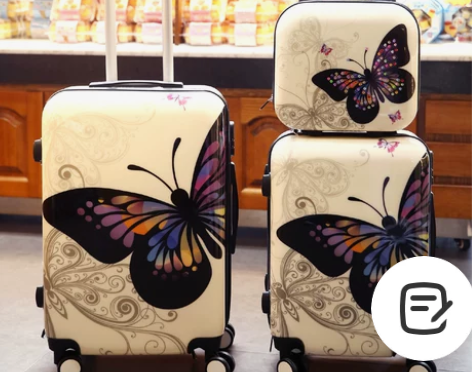 ULDUM蝴蝶拉杆箱子母箱包女士行李箱万向...