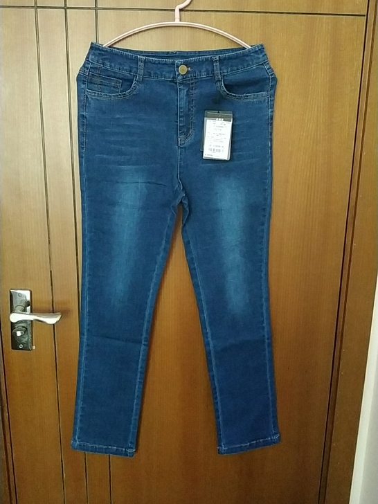 梦舒雅小直筒牛仔裤女宽松2021年秋季新款...