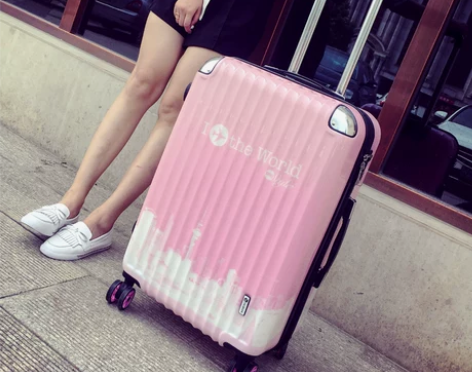 ULDUM拉杆箱旅行箱行李箱涂鸦旅行印章箱...