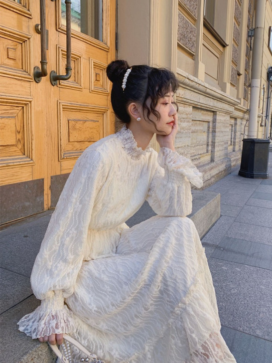 裙子女2019初秋新款仙女超仙森系chic...