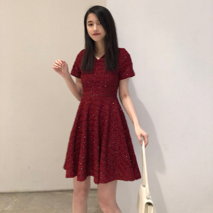 法式复古山本夏裙子超仙女森系甜美很仙法国小...
