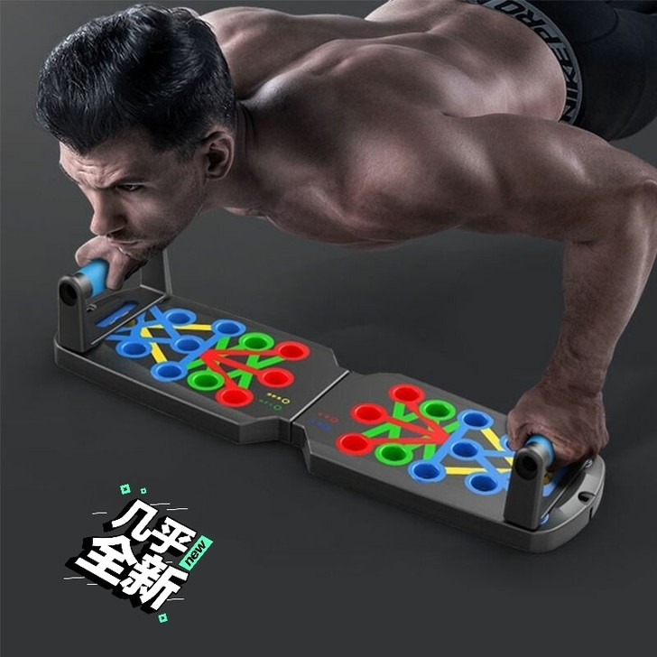 多功能俯卧撑健身板支架辅助器男家用锻练胸腹...
