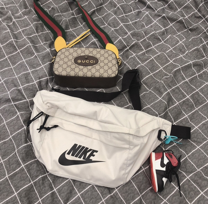耐克Nike王一博同款腰包运动腰包男女同款...