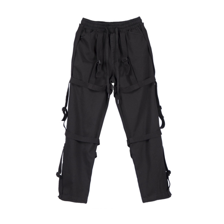 现货新因素二代工装机能高街嘻哈街舞飘带八神裤