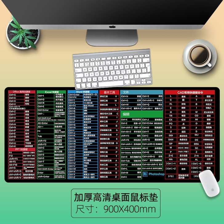 #节后鱼生#鼠标垫超大号定制游戏键盘垫电竞...