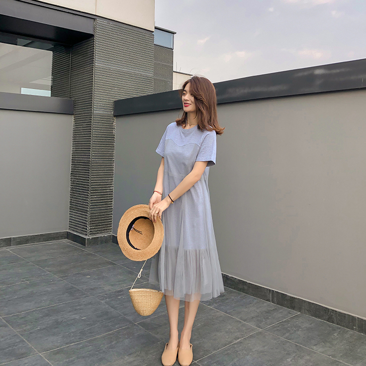 2020年新款超仙网纱裙连衣裙女夏季chi...