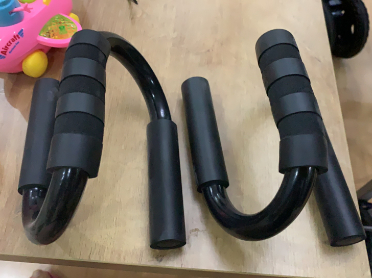 运动俯卧撑支架家用，黑色加厚款S型俯卧撑架