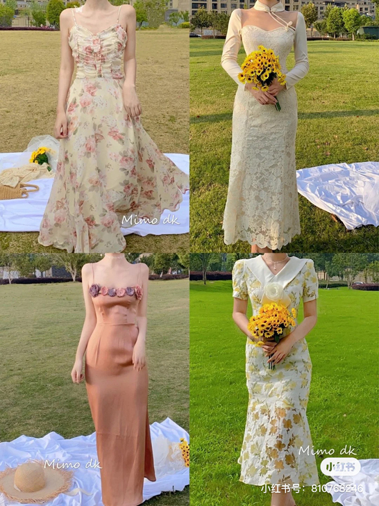 【清仓捡漏送仙女裙】夏l法式连衣裙复古茶歇...