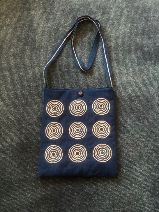 全新 文艺森系刺绣棉麻单肩斜挎包袋