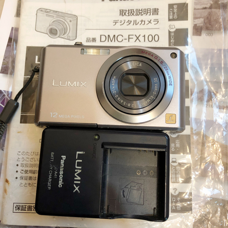 银灰色松下DMC- FX100数码相机ccd