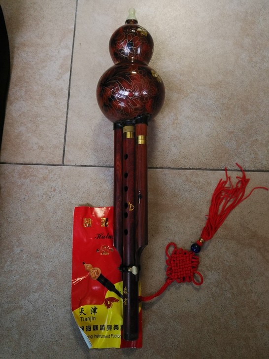 景泰蓝葫芦丝降B调的，大厂品牌，可拆可调节...