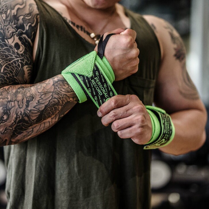 【全新包邮】PR轮子哥护腕男子健身卧推专业...