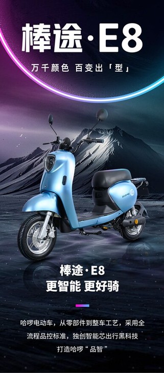 棒途E9：高颜值，更来电！哈啰电动车，更智...
