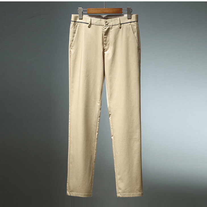 男装男士裤子男春夏季薄款商务休闲裤直筒微弹...