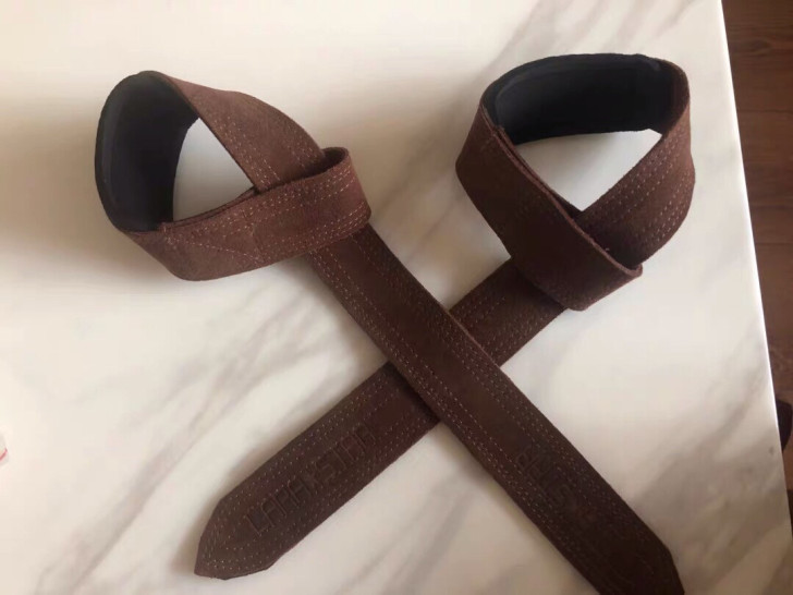 劳拉之星双层牛皮一字助力带 硬拉助力带牛皮...