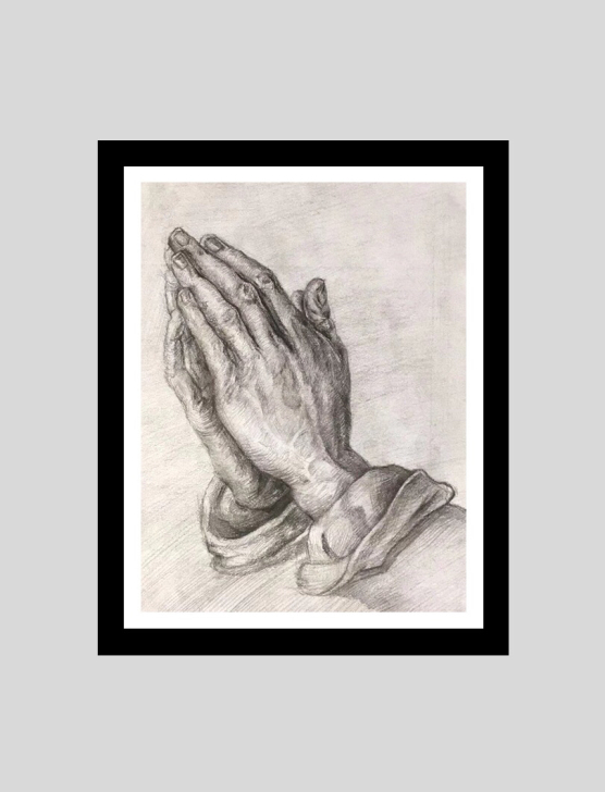 绘画作品《祈祷的手》