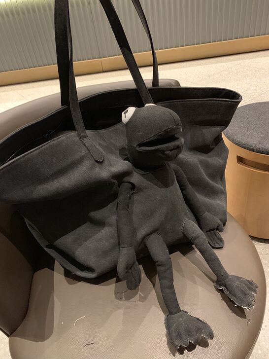 新款青蛙军工帆布包大包包男女单肩手提超大容...