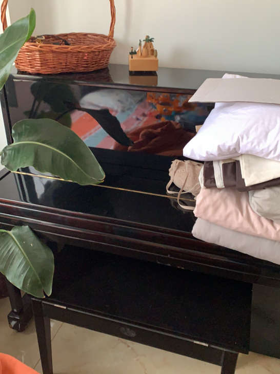 星海钢琴，送钢琴凳，书，节拍器，有磕碰，闲...