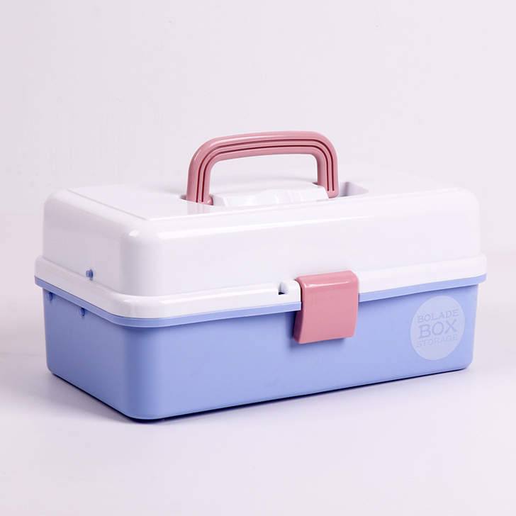 美术工具箱多功能画箱大号三层手提儿童绘画用...