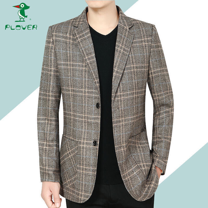 品牌中青年休闲男士西装外套春秋爆款西服上衣...