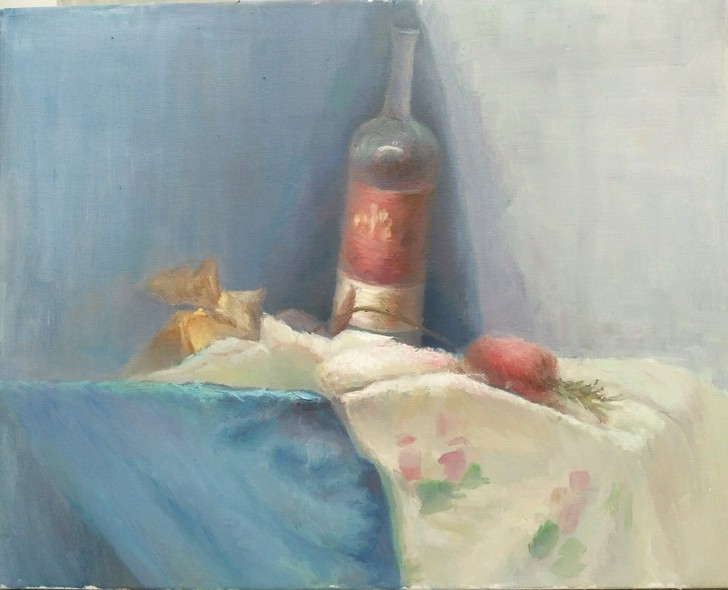 油画静物写生作品（布面油画30##amp；...