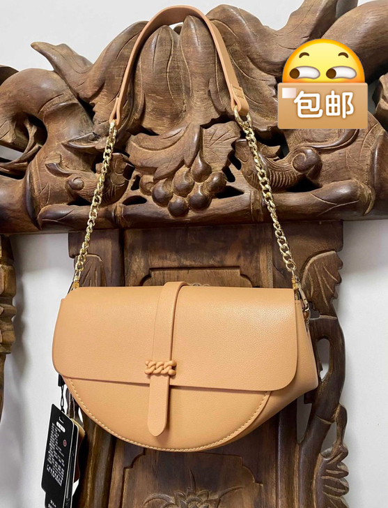 夏季2021新款真皮女包日韩时尚简约纯色斜...