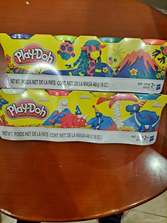 孩之宝培乐多彩泥4色补充装448g 粘土 ...