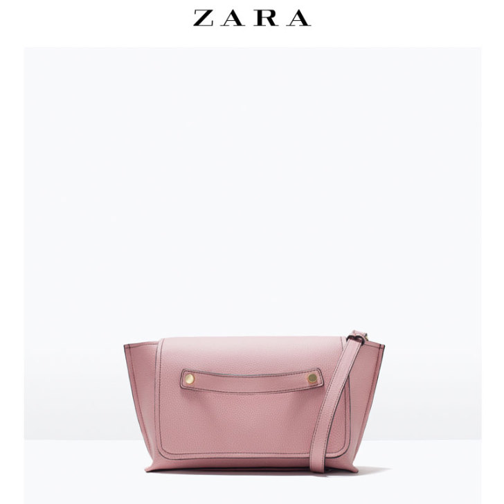 ZARA TRF 女包 缉线装饰斜背包斜挎包
