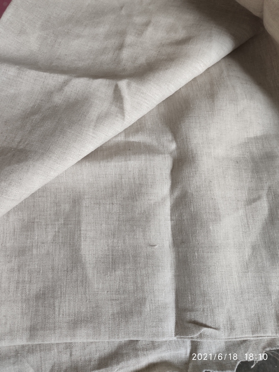 纯亚麻,麻本色,雨露麻,9x9的厚度,很结...