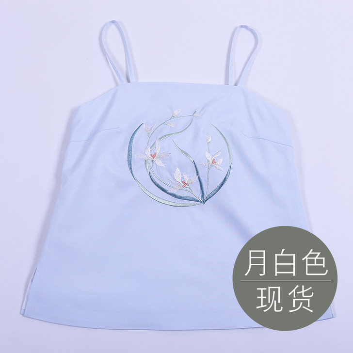 重回汉唐隐香日常汉服女周边配饰传统绣花吊带搭