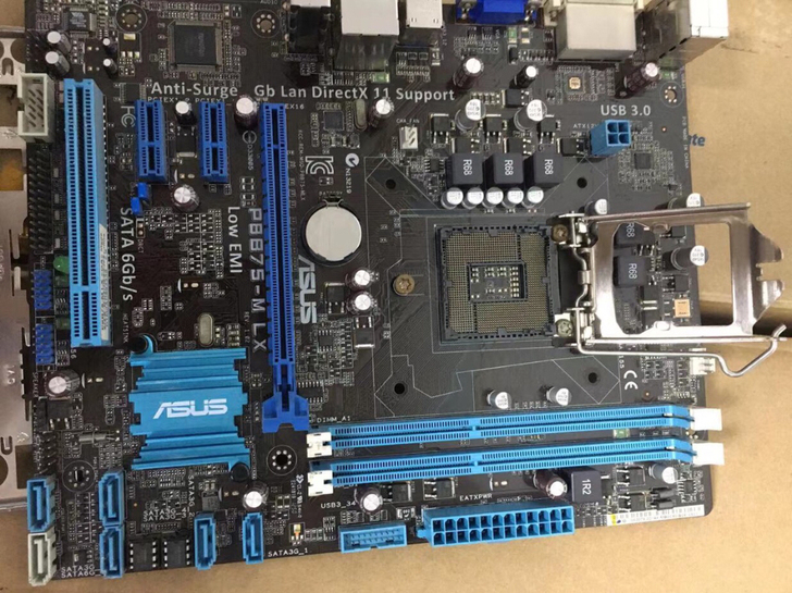华硕p8b75-mlx主板1155CPU，...