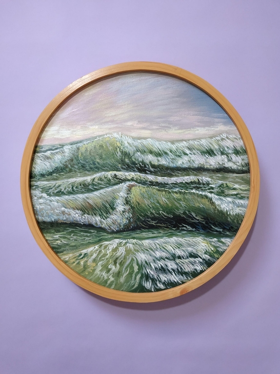 纯手绘油画，40cm，一幅180元，专业亚...