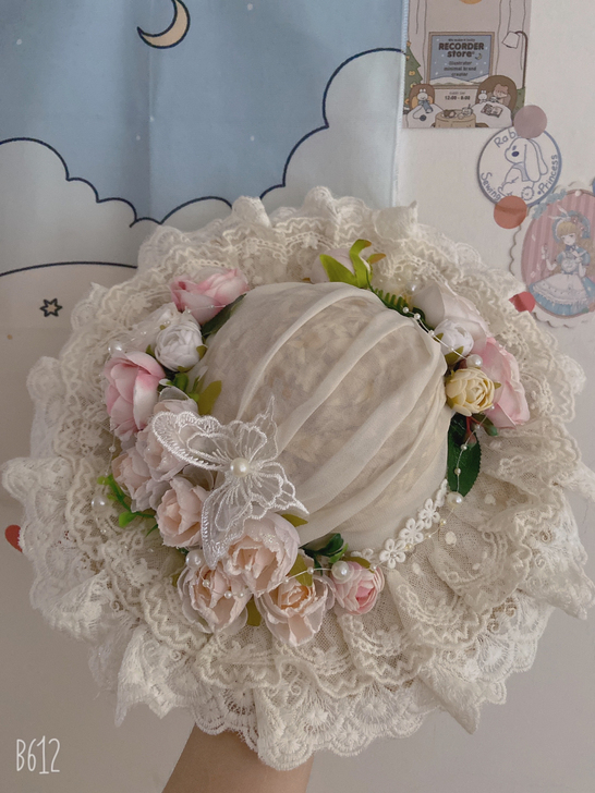 Lolita贵妇cla风vintage礼帽