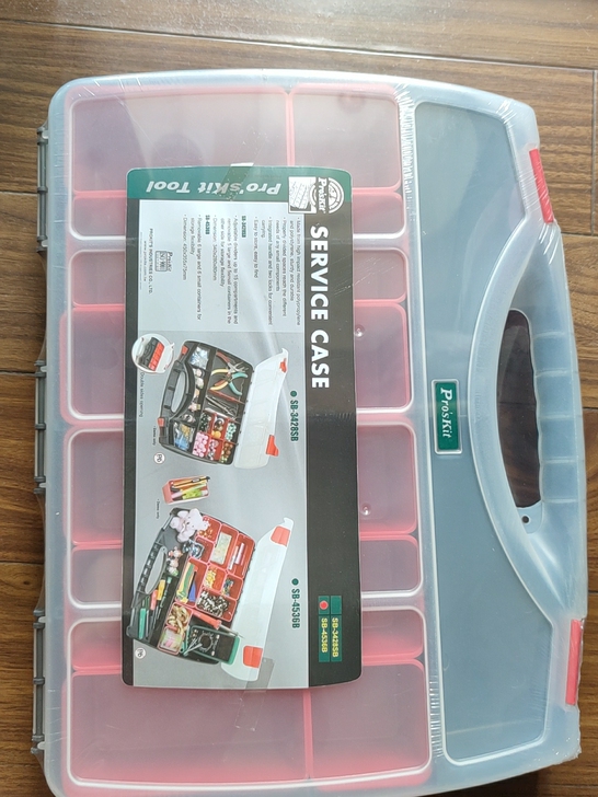 宝工手提工具箱工具盒零件盒杂物储存格子