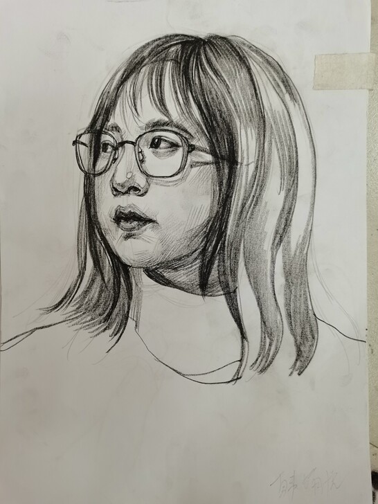 速写头像作品