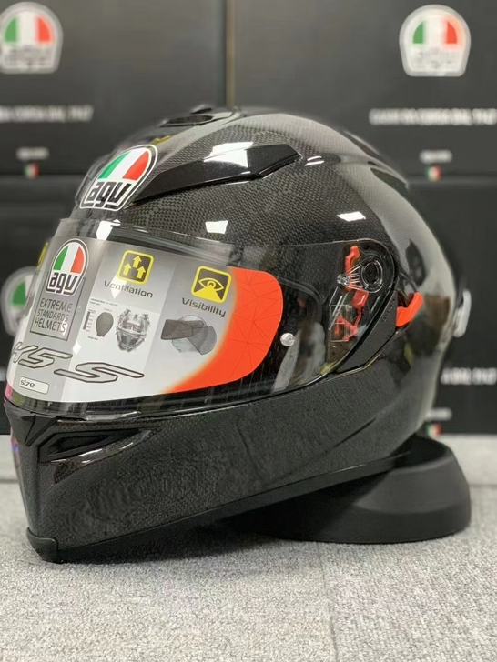 Agv k5s  碳纤维  格子   盔中...