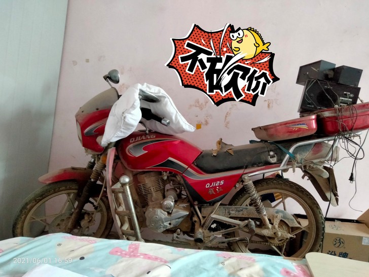 自家用的钱江耐磨三代摩托车，有了车，已闲置...