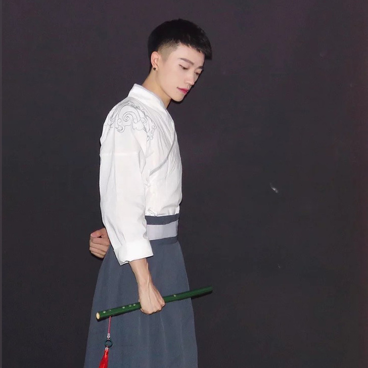 日常改良汉服汉唐男cos古装 夏季长袍侠客...