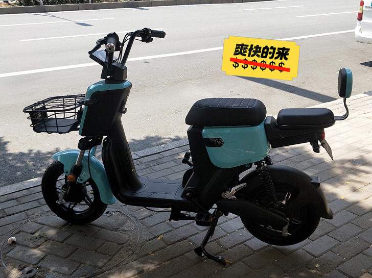 专卖店购买，爱玛AM1，平时用来接送小孩9...