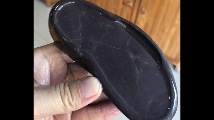 端砚 老坑封坑 老坑小砚台，保证纯正。写生...