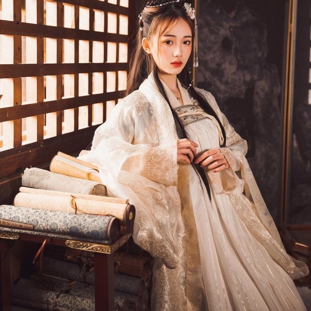 汉服女荣姬仙女裙齐胸襦裙套古装汉服夏改良飘...