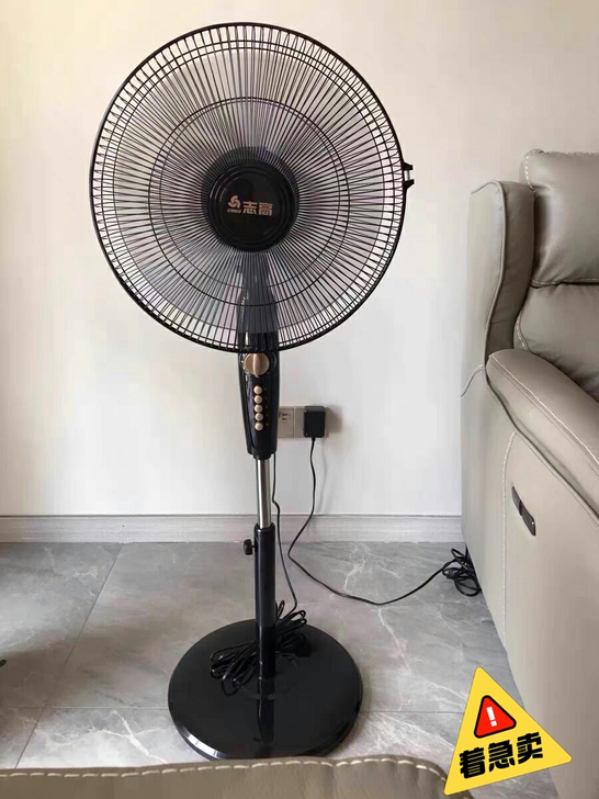 转让闲置志高电风扇落地扇家用台式机械大风力...