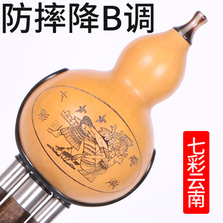 云南紫竹葫芦丝乐器c调小学生初学者agf成...
