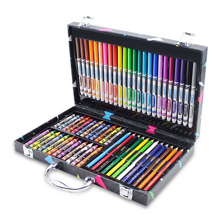 绘儿乐小艺术家绘画工具箱 蜡笔24支 可水...