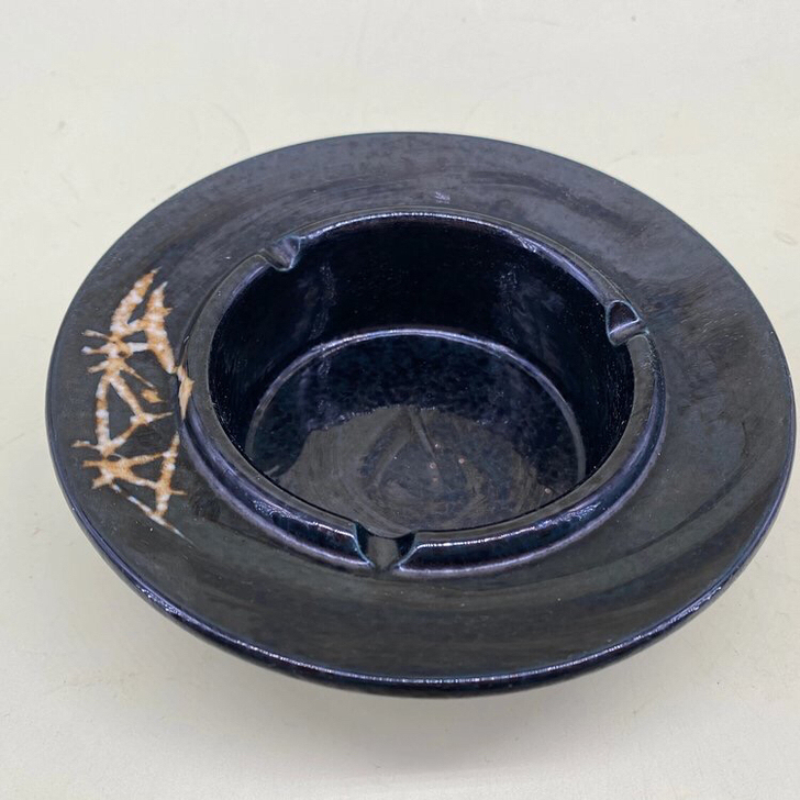 日本进口粗陶手绘款灰皿 个性烟灰缸，全新全...