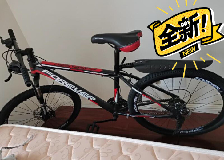 公司抽奖中的永久山地自行车 有电动车用不上...