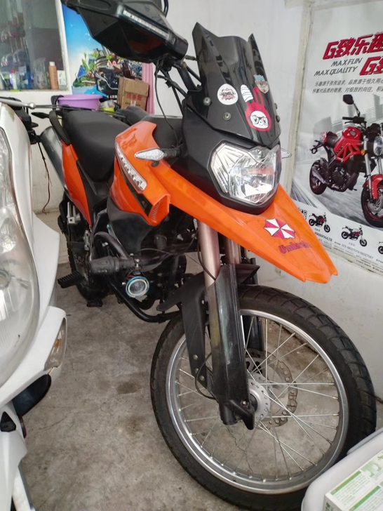 已售留念鑫源小x5越野拉力摩托车张家口户。...