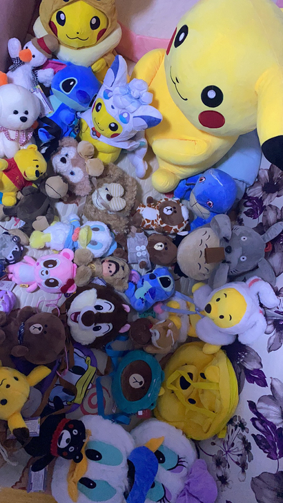 自己抓娃娃的战利品!毛绒玩具清仓大甩卖,价...