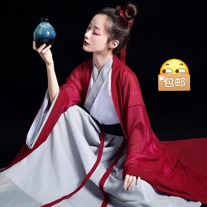 剧本杀自拍换装汉服女2021夏秋新款仙女裙...