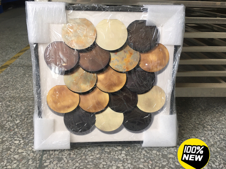 【捡漏】特价轻奢现代装饰画正方形客厅卧室餐...